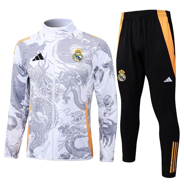 Chandal Real Madrid 2024-25 Blanco Gris 2